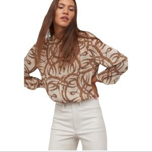 Richard Allen x H&M Collaboration Print Top Size 6